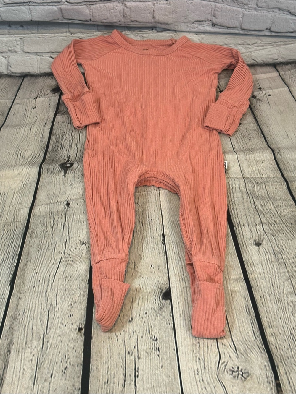 Little Sleepies Ribbed Crescent Bamboo Zippie